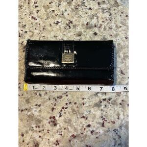 Liz Claiborne Black Patent Wallet
